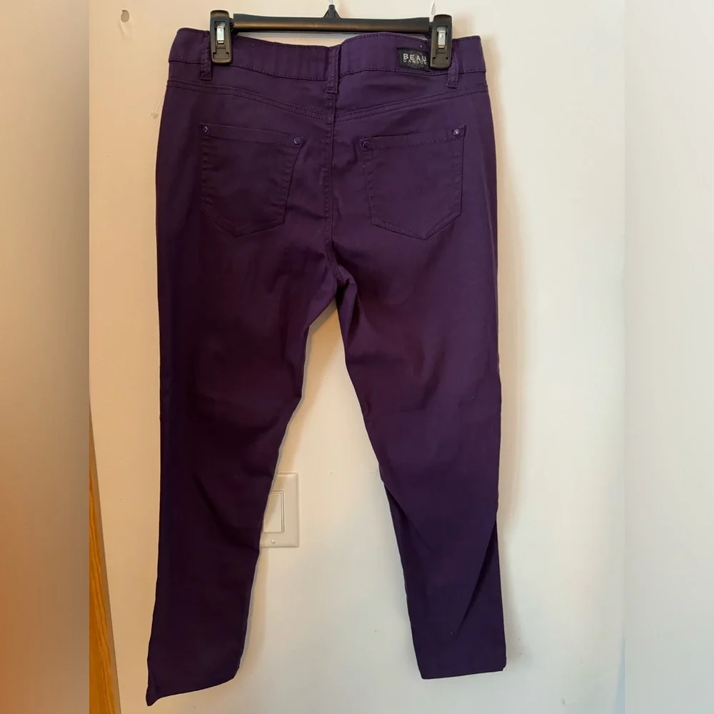 3/$20 Beau Dawson Women’s Purple Relaxed Fit Tapered Skinny Jeans NWT - Size 10P - Picture 6 of 10